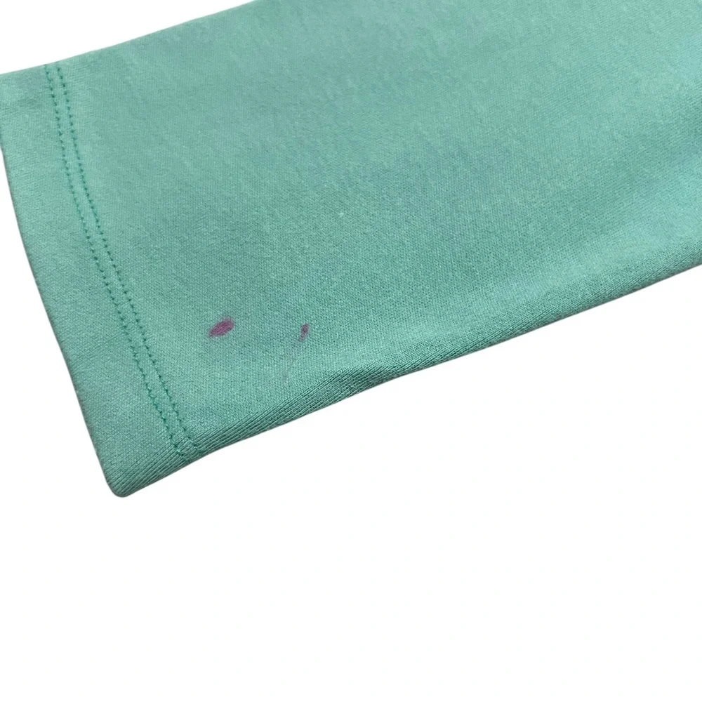 Upper Looper 6Y Handmade Green Bunny Pocket Twirl Dress